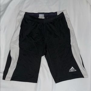 Black and white bike shorts